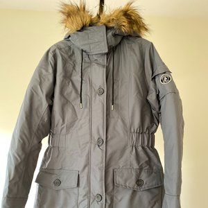 ABERCROMBIE & FITCH Woven Parka Grey Size M